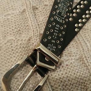 Vintage Authent Gianni Versac leather studded belt